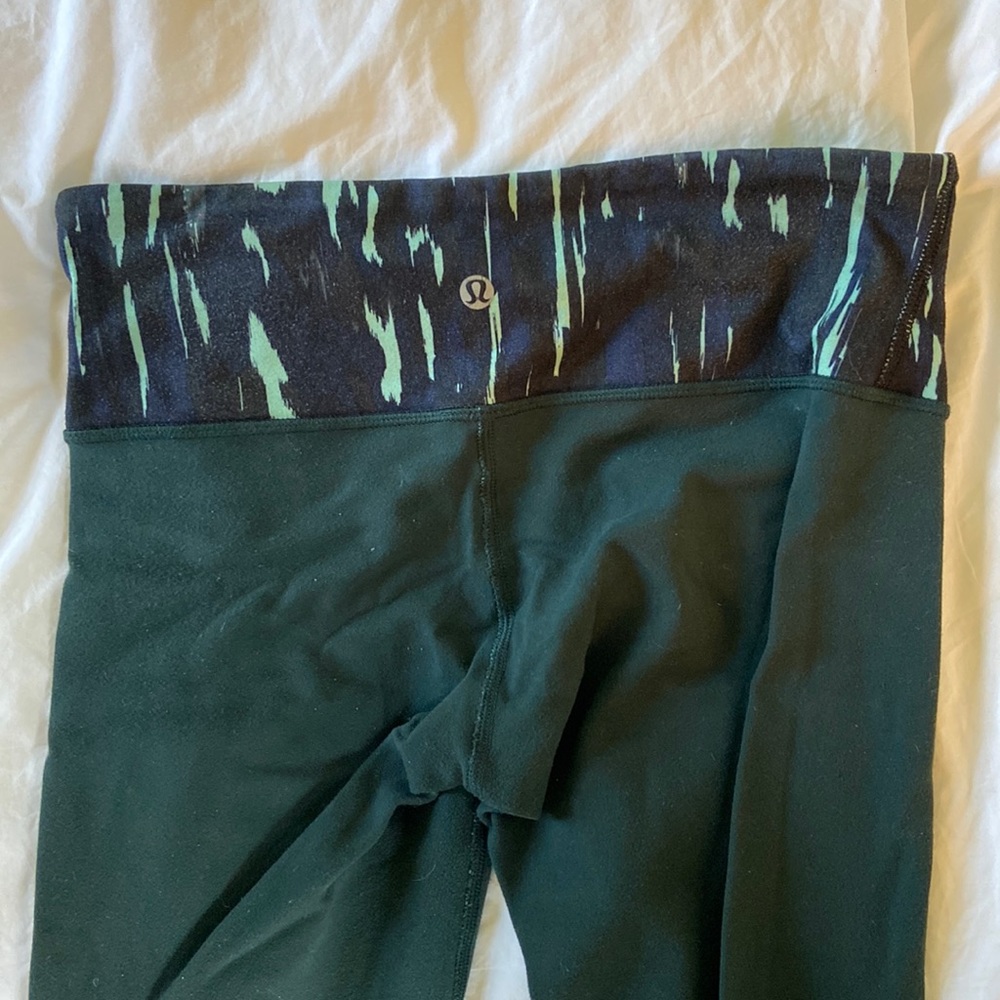 Women’s Lululemon Wunder Under Leggings Green